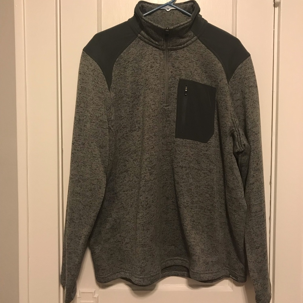 Mens Eddie Bauer quarter zip pull over sweater